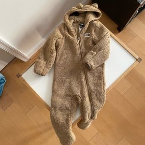 The North Face toddler snow/Sherpa bear suit